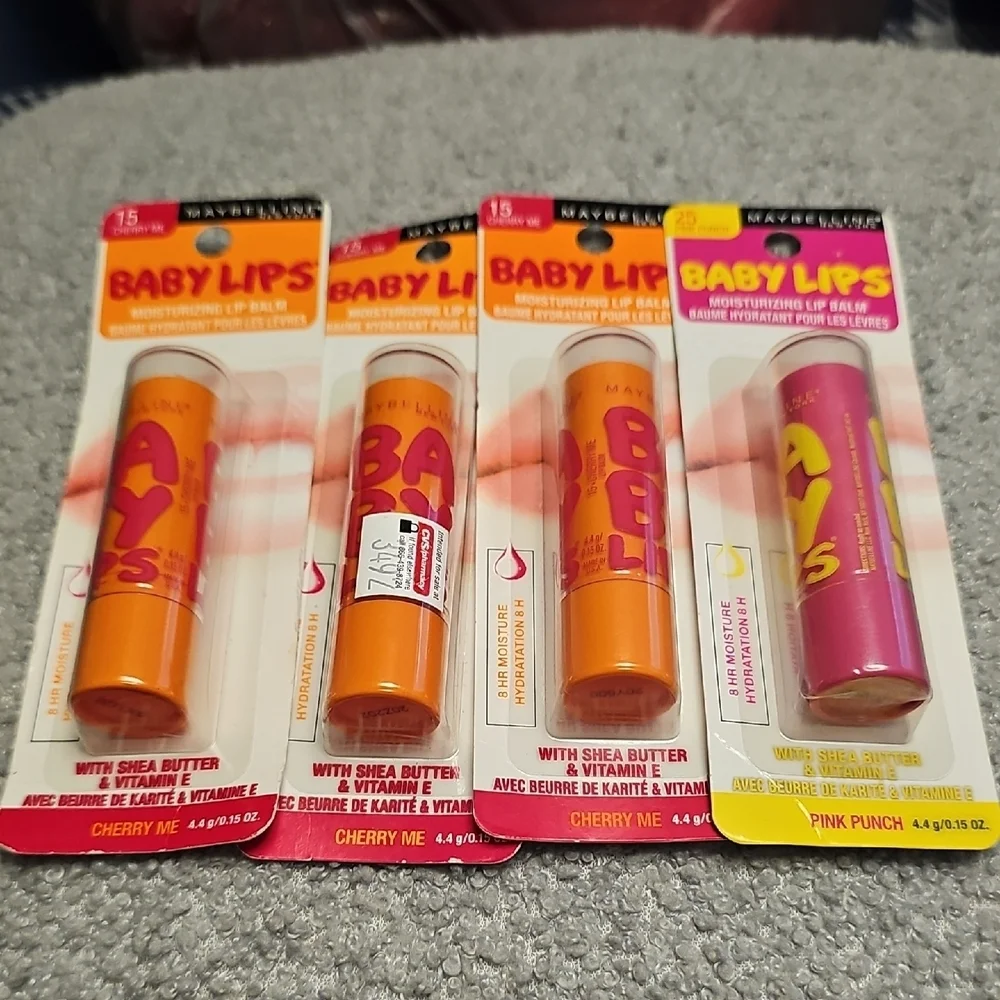 Maybelline Baby Lips Cherry Me and Pink Punch Lip Balms